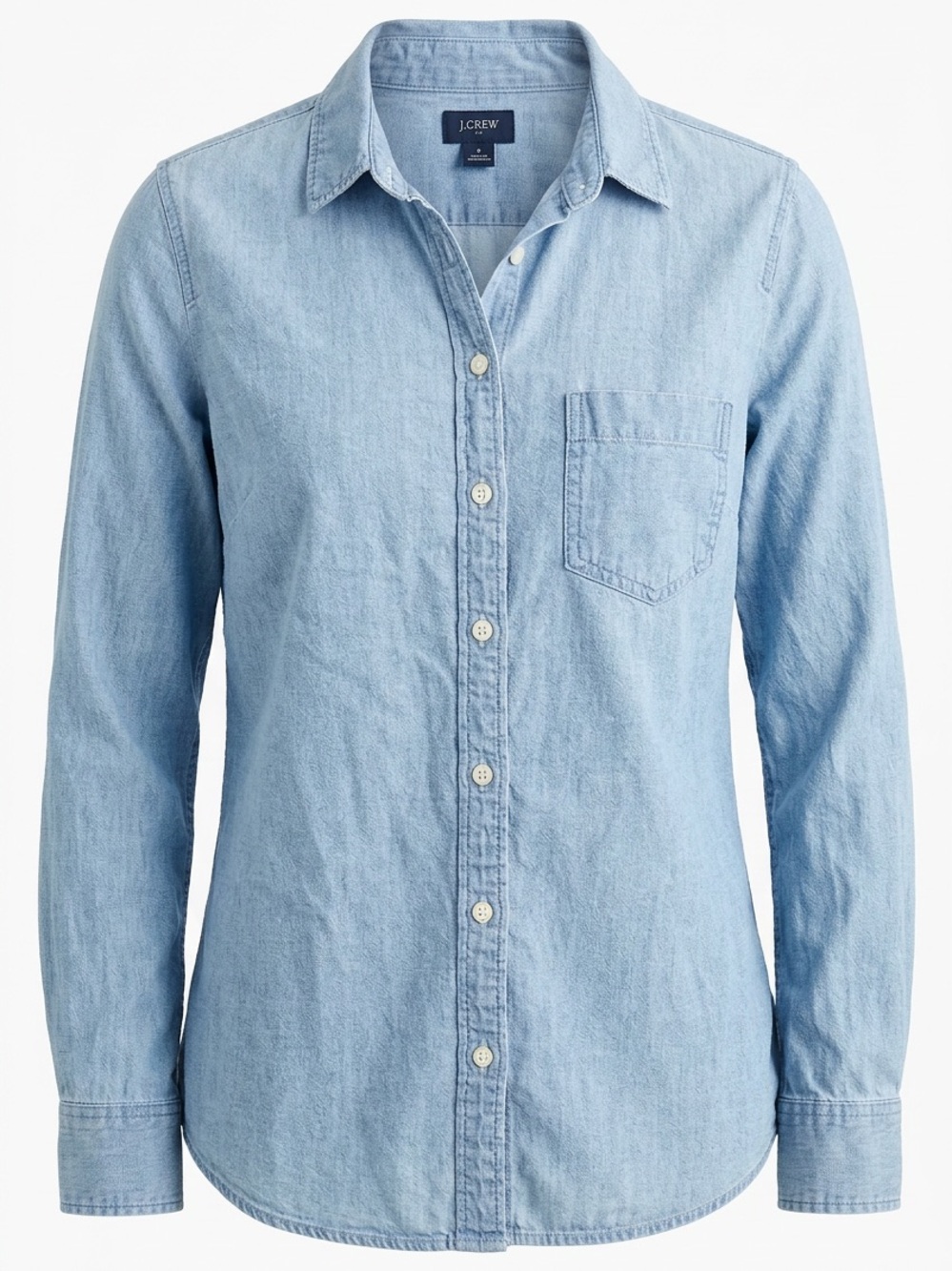J. Crew Light Blue Denim Button-Up Shirt